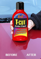 T Cut DARK BLUE Colour Fast Car Paint Restorer Polish Wax +